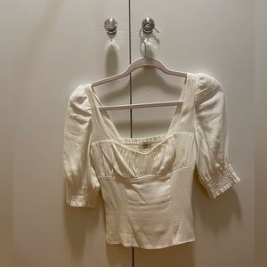 Aritzia Wilfred Ivory Blouse